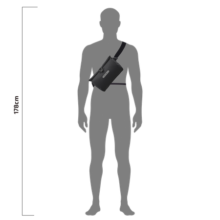 VELO-SLING FLEX Lenker- und Umhängetasche / black/ 5l