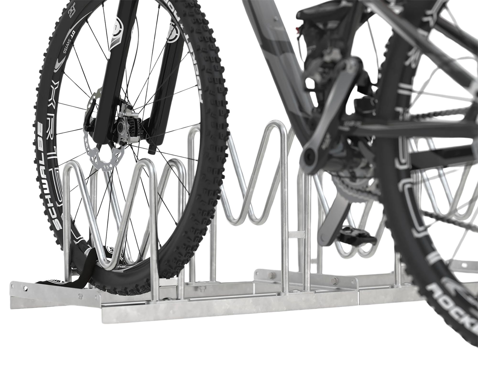 MULTIPARKER Veloständer für 4 Velos / silber / für 4 Velos