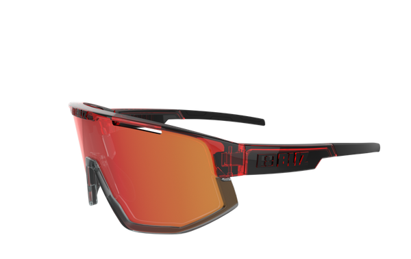 FUSION Sportbrille / transparent red