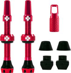 V2 Tubeless Ventil Kit / Red / 44 mm