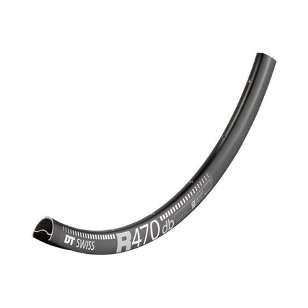 R470 DT-SWISS Felge / Black / 28", 32L, 20mm, DB, Rennradfelge