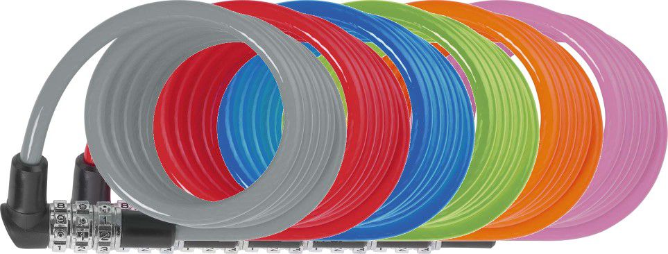 Abus Spiralkabelschloss 3506C Code / assortiert