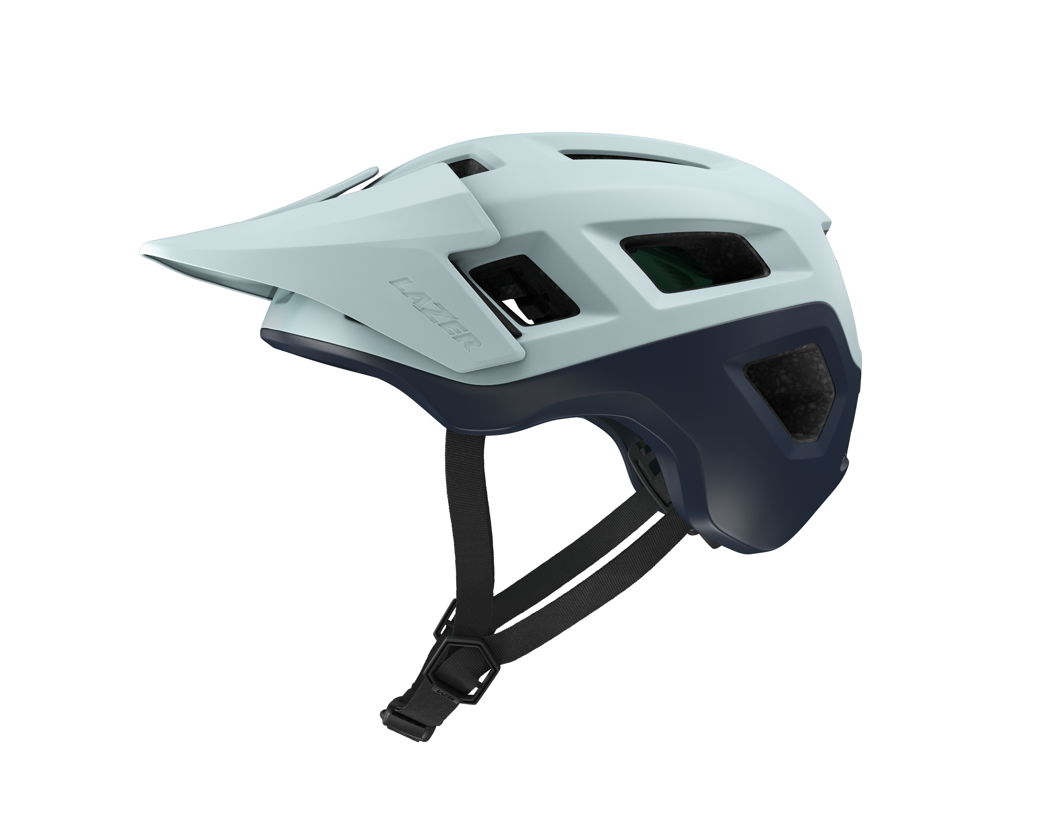 LAZER Unisex MTB Coyote KinetiCore Helm / matte ligth blue / S
