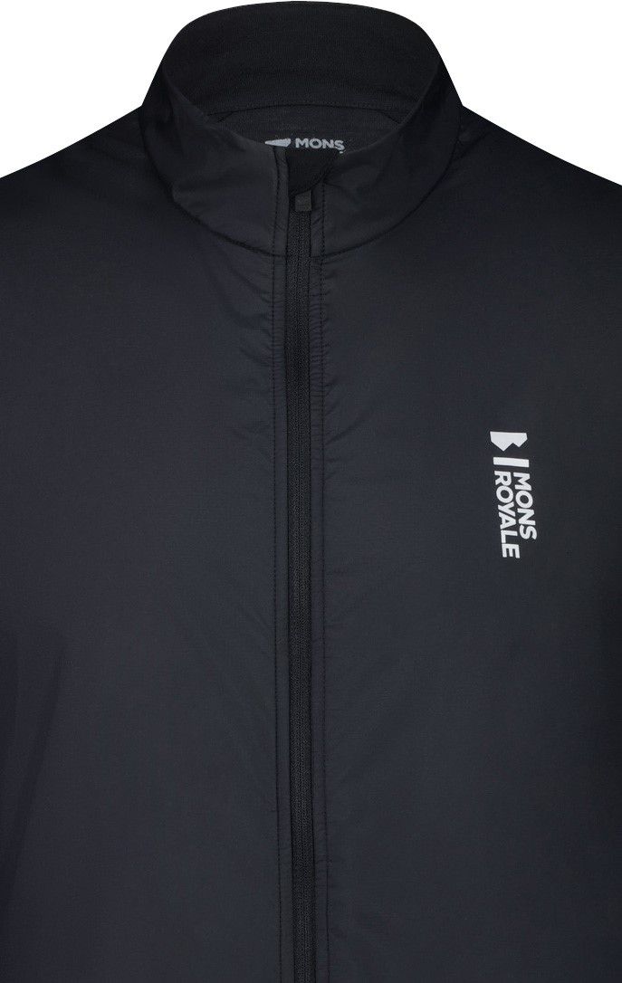REDWOOD WIND Herren-Merino-Windweste / black / XL