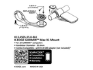K-EDGE GARMIN MAX XL Mount 35.0mm / black / one size