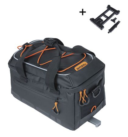 Miles Tarpaulin Gepäckträgertasche MIK / schwarz/orange