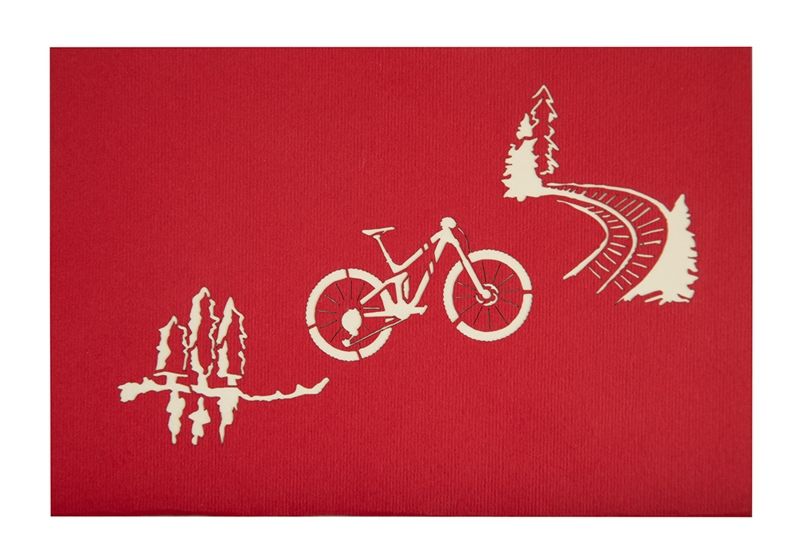 3D-Grusskarte Bike