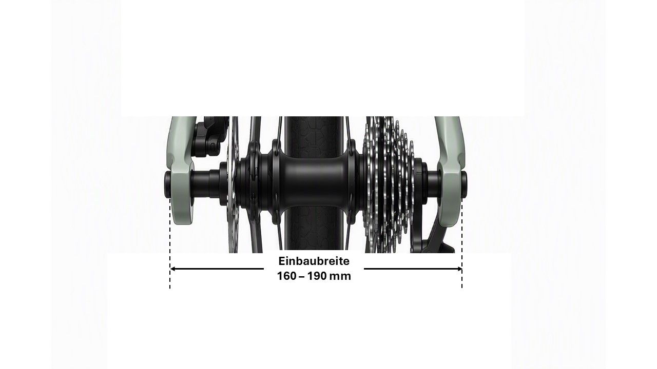 Universal-Steckachse mit Hinterbauständer und Aussengewinde für Anhängerkupplung / Ø 12 mm