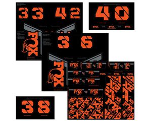 Decal 21 Custom Fork & Shock / Factory Orange