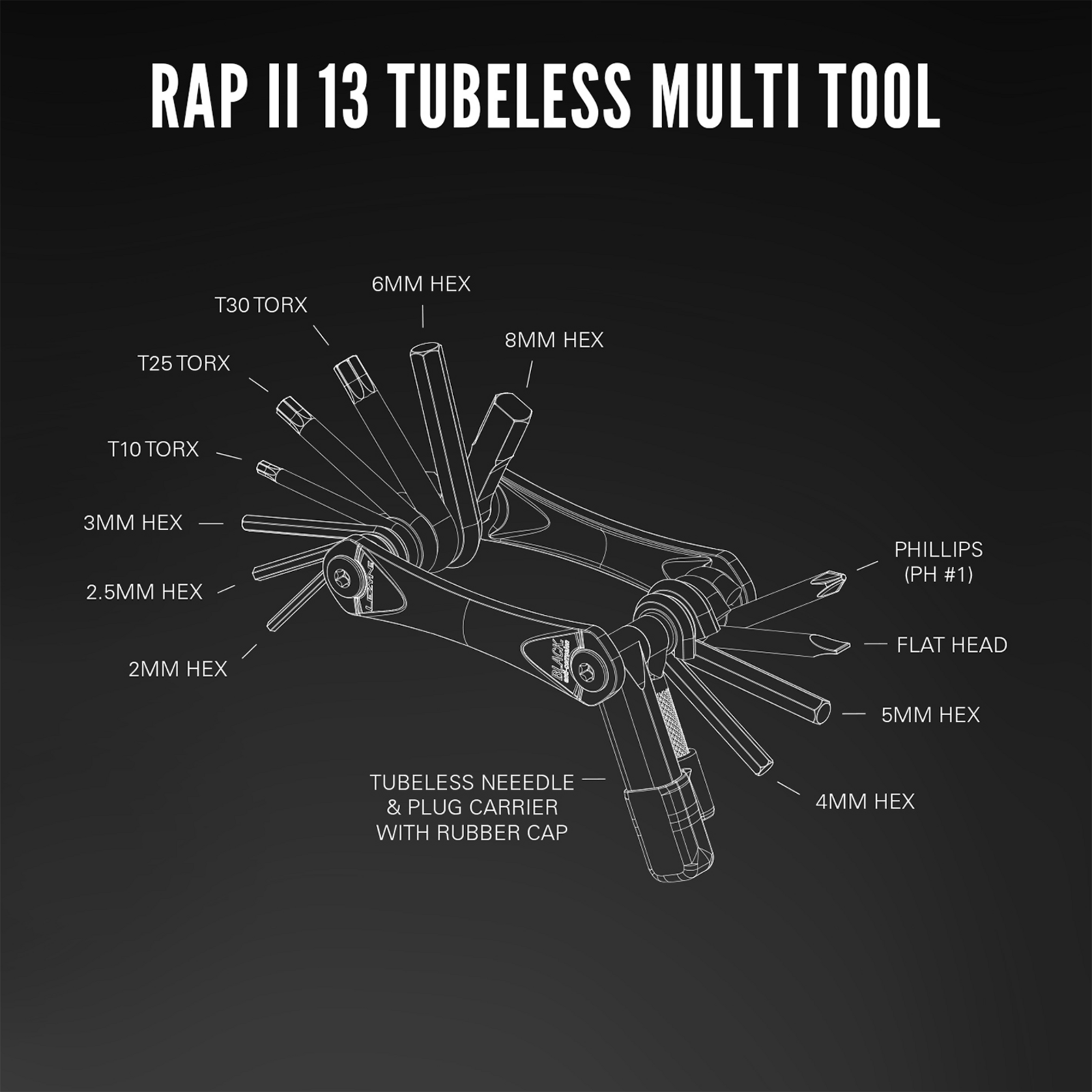 RAP Ii - 13 Tubeless / black / one size