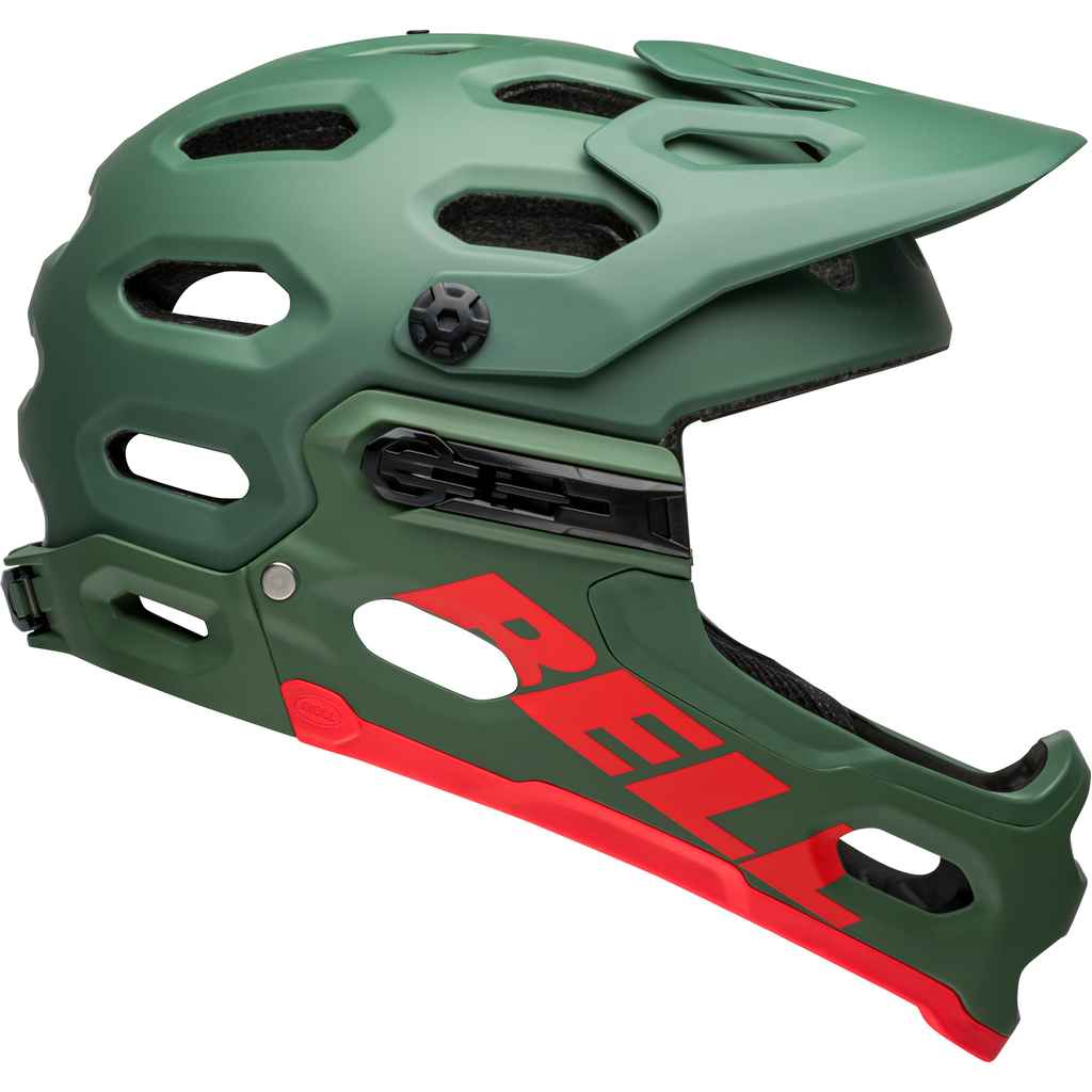 Super 3R MIPS Helmet, matte dark green/infrared - Hauptansicht