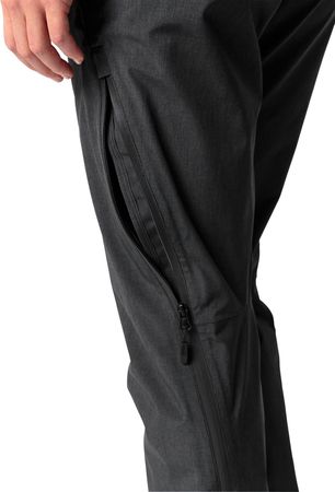 YARAS WARM Damen-Regenhose wattiert / black uni / 44
