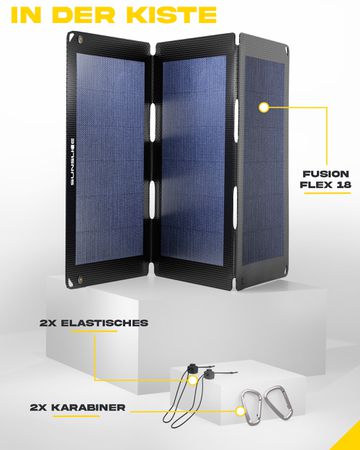 FUSION FLEX Solar Panel / black / 18W
