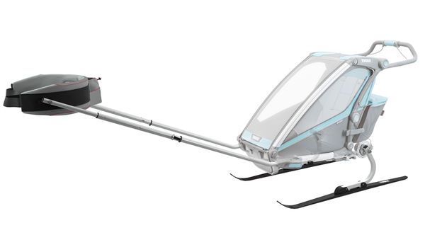 SKISET ZU CHARIOT ANHÄNGER / silber / Generation 1 bis 2023 Modell CAB, CROSS double, CROSS single, LITE double, LITE single, SPO