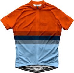 THE SOLOIST Herren-Kurzarmtrikot / orange/blue / S