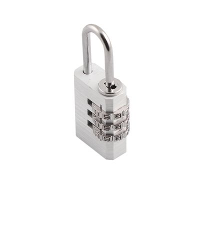 VORHÄNGESCHLOSS mit Code / silber