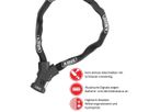 YARDO 7807F FINGER PRINT Kettenschloss / Black / 85cm