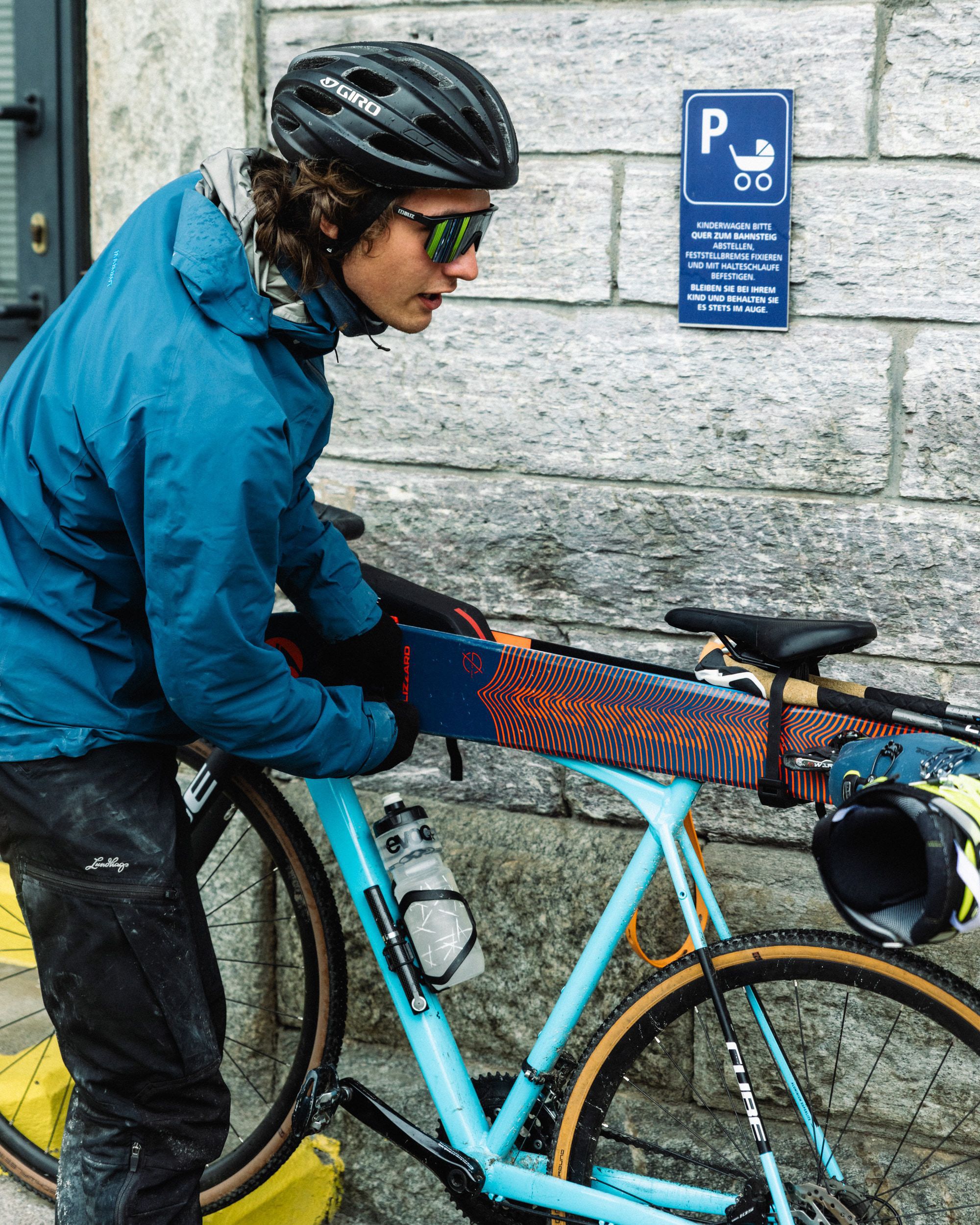 SKI RACK / 03 Skiträger für Velos / schwarz