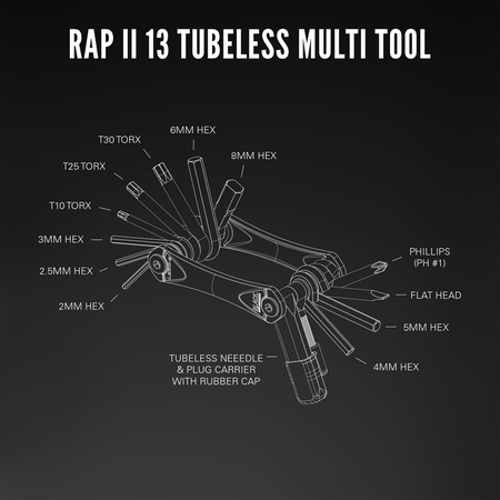 RAP Ii - 13 Tubeless / black / one size