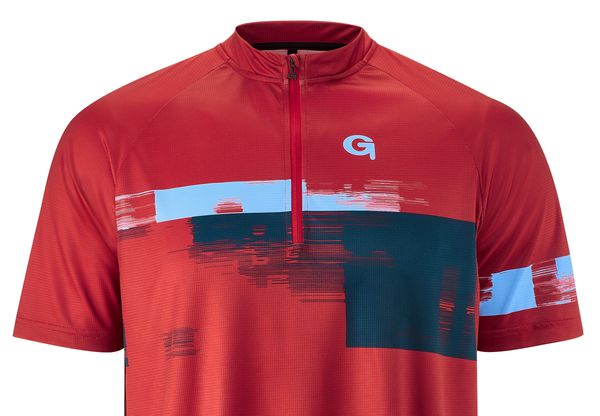 AVISIO Herren-Kurzarmtrikot / chili pepper / S