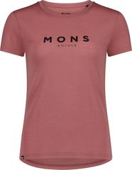 ICON Damen-Merino-Kurzarmshirt / canyon rose / XS