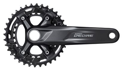 Kettenradgarnitur Deore FC-M5100 Double 11-Gang / schwarz / 170 mm, 48.8 mm