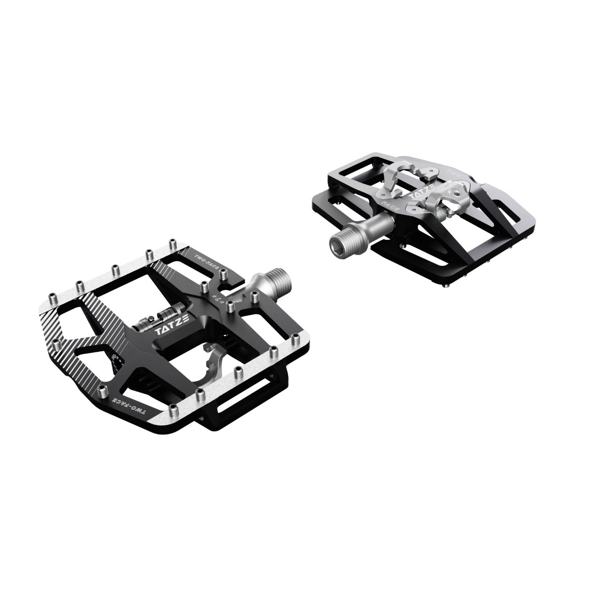 TWO-FACE2 Kombipedale / schwarz / 98 x 105mm