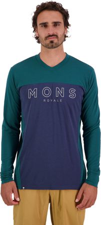 REDWOOD ENDURO Herren-Langarmshirt / evergreen/midnight / L