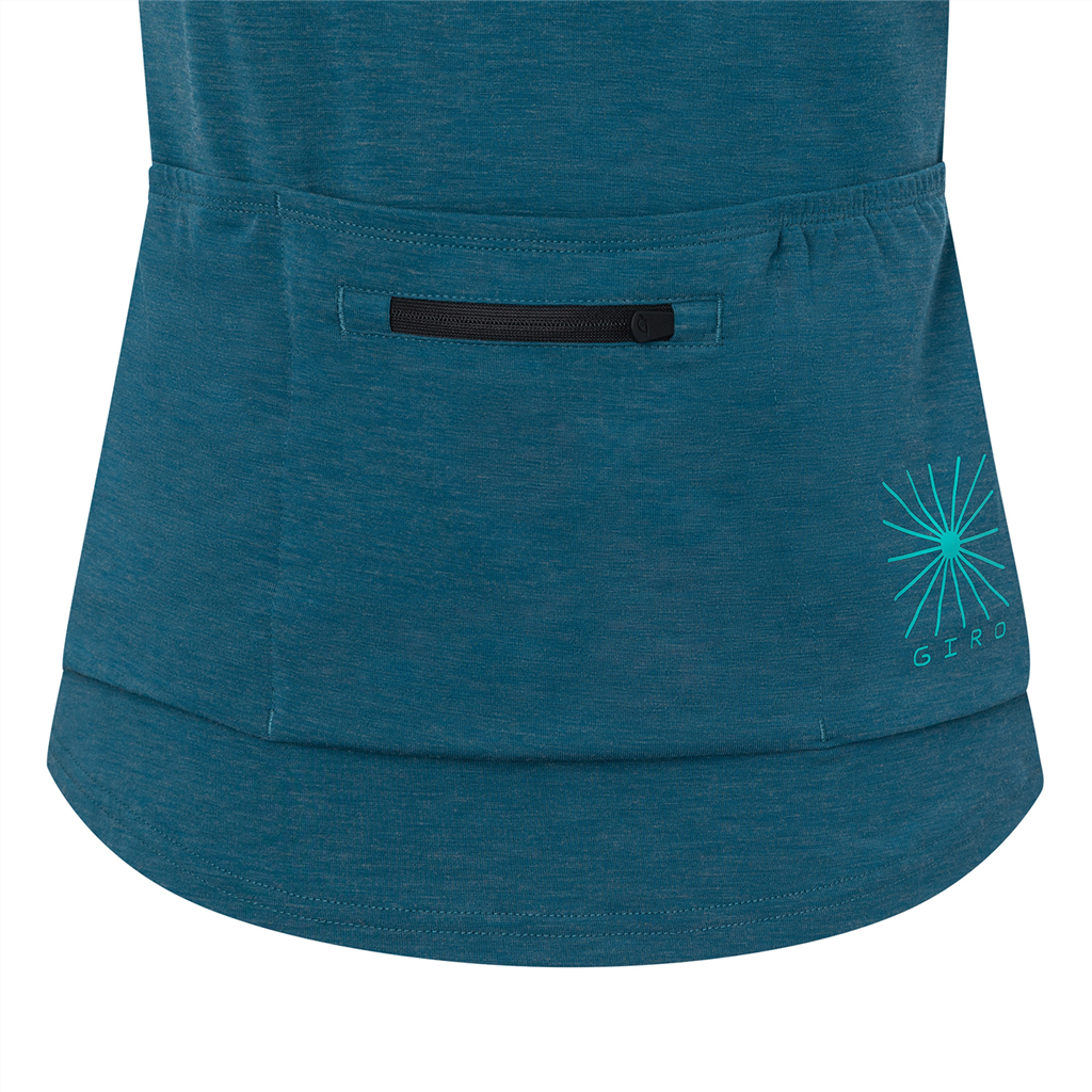 RIDE Damen-Gravel-Kurzarmshirt / harbor blue/black / XS