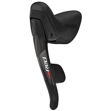 Shift/Brake Lever Red 22 mechanical Left 2SP / black