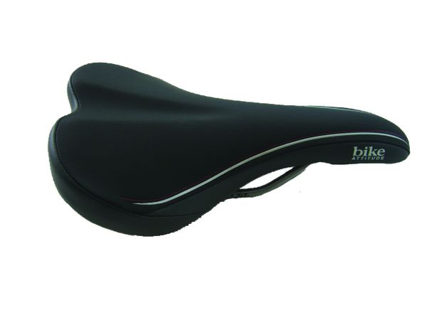 Bike Attitude Sattel VL-4125 Kind ohne Öffnung schwarz / schwarz