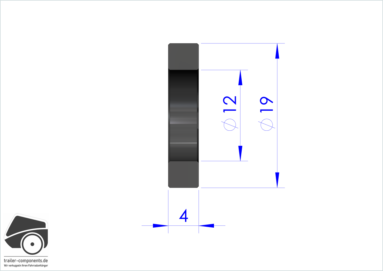 LEGGERO BECCO Distanzscheibe zu Steckachsenadapter / 4mm