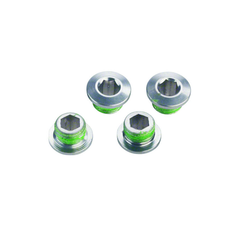 Chainring Bolt KIT 4X1 M8.5X5 ALU ZEPHYR QTY 4 / grey